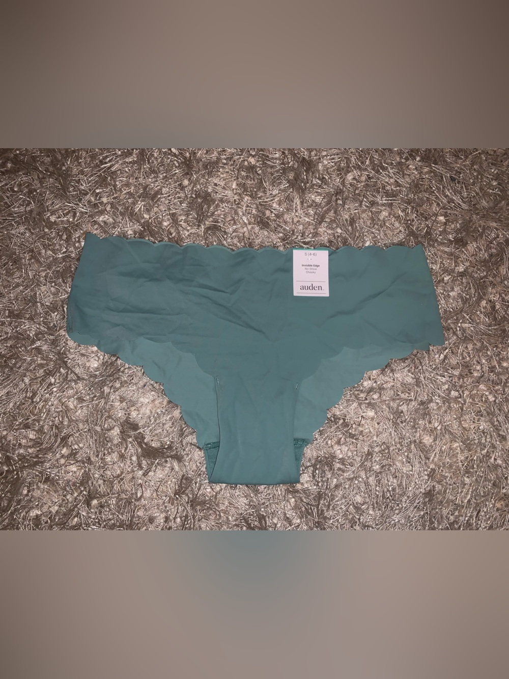 Auden Teal Scalloped Panties size Small NWT